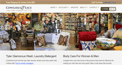 Desktop Screenshot of cowgirlsandlace.com